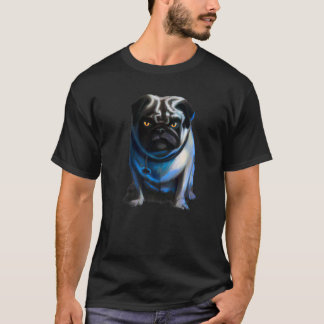 Böser Hund Pug Halloween T-Shirt