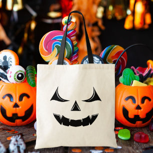 Böser Jack O'Lantern-Kürbisgesicht Tragetasche