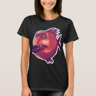 böser Kerl Scarface hässlicher Fisch lustiger Cart T-Shirt