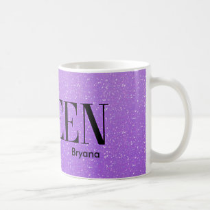 Böser Königin Lila Glitter Glam Tasse