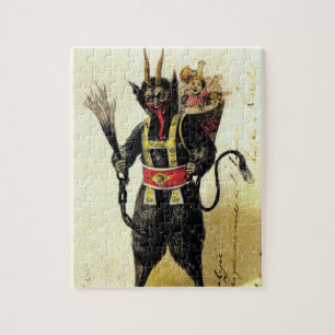 Böser Krampus Schrecklicher Dämon Feiertag Weihnac Puzzle