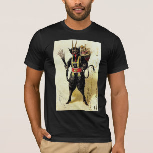 Böser Krampus Schrecklicher Dämon Feiertag Weihnac T-Shirt