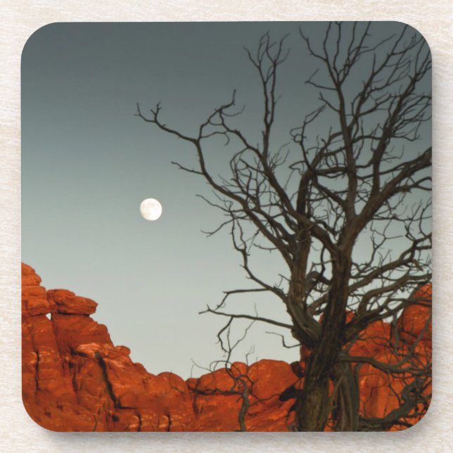 Böser Mond Getränkeuntersetzer (Vorderseite)