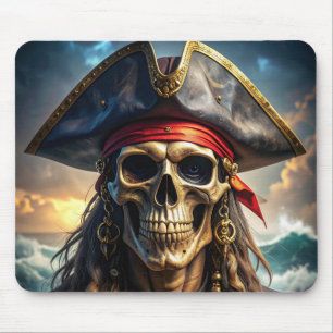 Böser Piratenschädel-Mauspad Mousepad