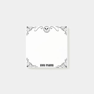 böser Plan Post-it Klebezettel