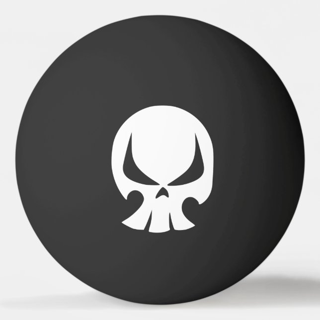 Böser Schädel-Klingeln Pong Ball Tischtennisball (Vorderseite)