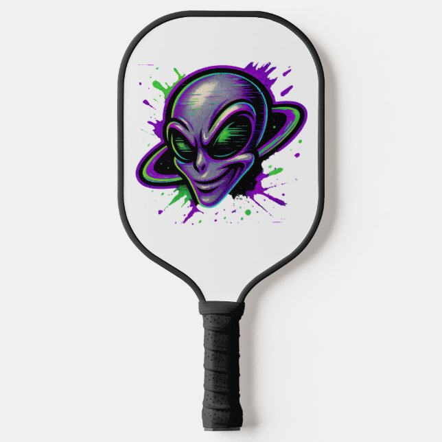 Böser Schuss-Alien Pickleball Schläger (Vorderseite)