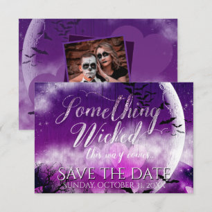 Böser Spaß Liebe Mond Save-the-Date mit Foto Save The Date