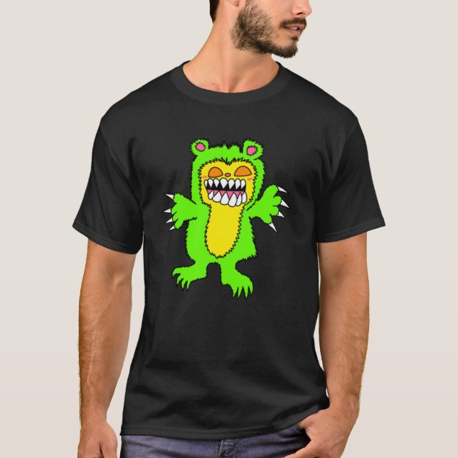 Böser Teddybär Männer-Shirt  T-Shirt (Vorderseite)
