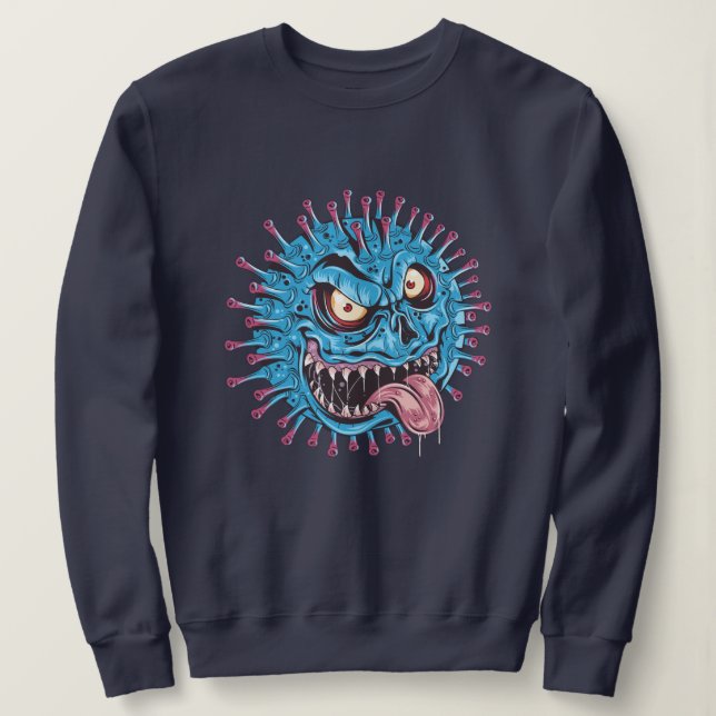 böser Virus Sweatshirt (Design vorne)