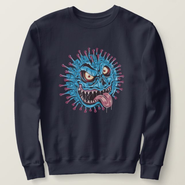 böser Virus Sweatshirt (Design vorne)