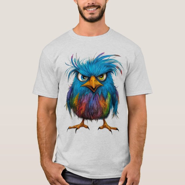 böser Vogelface T-Shirt (Vorderseite)