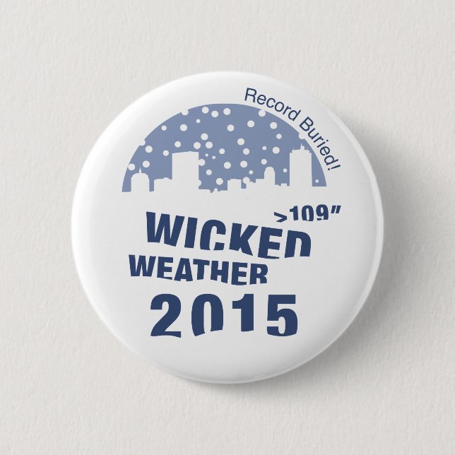 Böser Wetter-Knopf Button (Vorderseite)