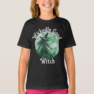 Böserweise Gute Hexe Grünhexen Zeichnung T-Shirt