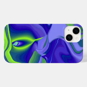 Böses Auge, 3D Abstrakt in grün blau lila Case-Mate iPhone 14 Hülle