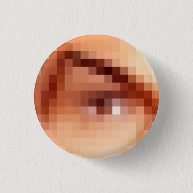 Böses Auge? Button (Vorderseite)