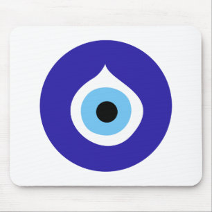 Böses Augensymbol des antiken nazar fatima talisma Mousepad