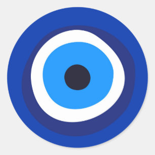 böses Augensymbol griechisch-türkischer Arab-Talis Runder Aufkleber