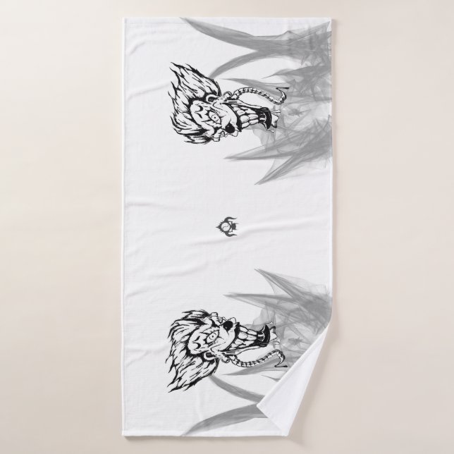 Böses Clowntuch Badehandtuch (Badehandtuch)
