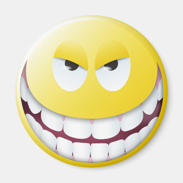 böses Gesicht Magnet (Vorne)