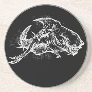 Böses Hai in Weiß Getränkeuntersetzer
