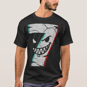 Böses Nummer 7 Shirt - 7 Ate 9 Witz 67 Meme Hallow