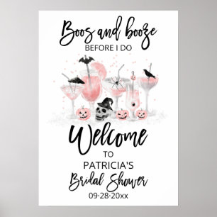 Böses und Alkohol Willkommensschild für Brautpart Poster