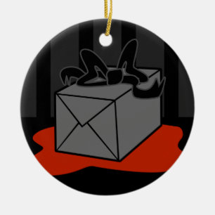 Böses Weihnachtsgeschenk Keramikornament