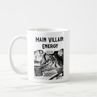 Bösewicht Energie Retro Vampir Comic Kaffeetasse