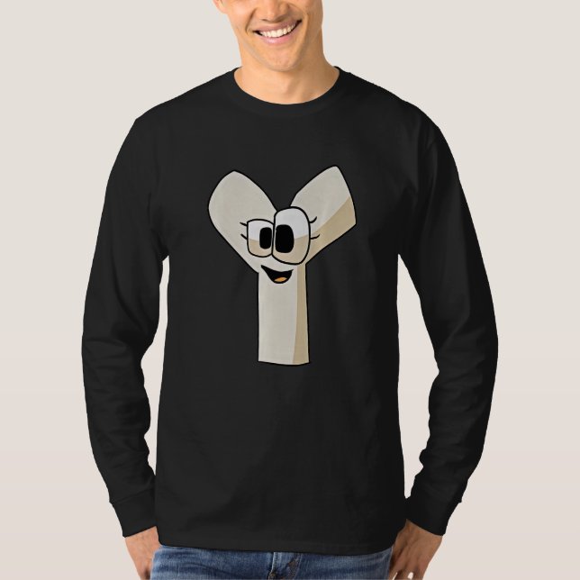 Bösewicht Große Augen Alphabet Lore Süßester Buchs T-Shirt (Vorderseite)