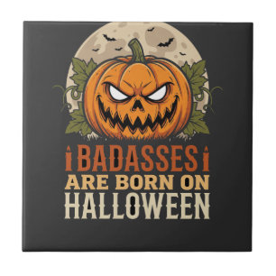 Bösewichte werden an Halloween-Kürbis geboren Fliese