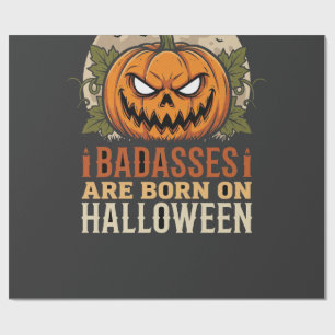 Bösewichte werden an Halloween-Kürbis geboren Geschenkpapier