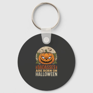 Bösewichte werden an Halloween-Kürbis geboren Schlüsselanhänger
