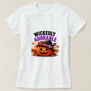 Boshaft Süße Kürbishexe Halloween T-Shirt