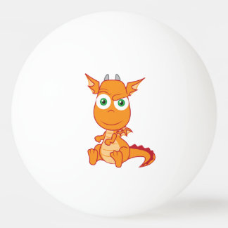 Boshafter Smirking Drache Tischtennisball