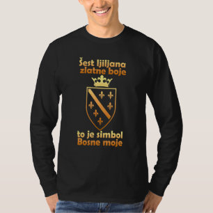 Bosna Bosnien und Herzegowina Flagge Balkan Bosana T-Shirt