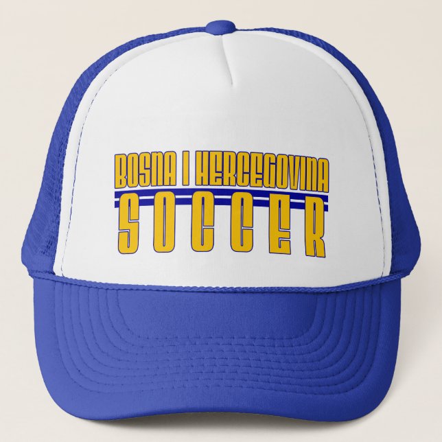Bosna Fußball-Hut Truckerkappe (Vorderseite)