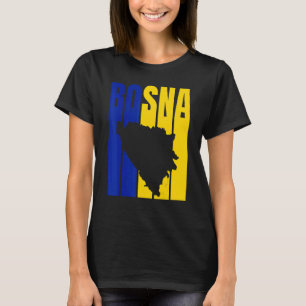 Bosna-Silhouette Bosnienfahne T-Shirt