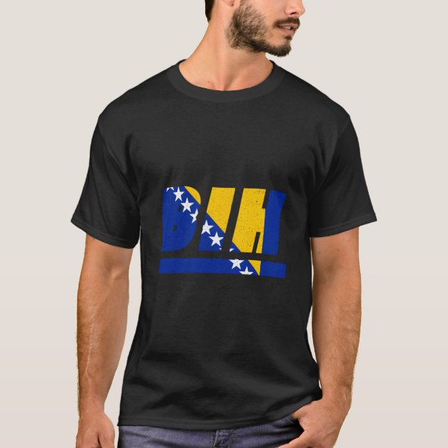 Bosnia And Herzegovina Bih Bosnia With Flag T-Shirt (Vorderseite)
