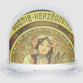 Bosnia and Herzegovina by Alphonse Mucha 1900 Schneekugeln