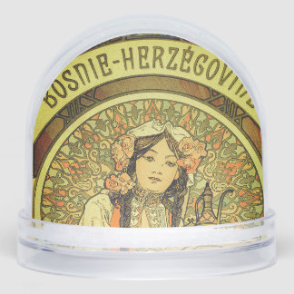 Bosnia and Herzegovina by Alphonse Mucha 1900 Schneekugeln