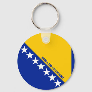 Bosnia and Herzegovina Flag Charming Patriotic Schlüsselanhänger