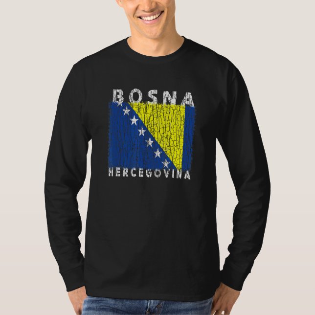 Bosnia and Herzegovina Flag Used Look  For Bosnian T-Shirt (Vorderseite)