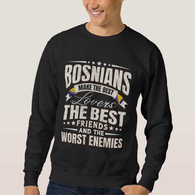 Bosnia Best  Bosnians Men & Women Sweatshirt (Vorderseite)