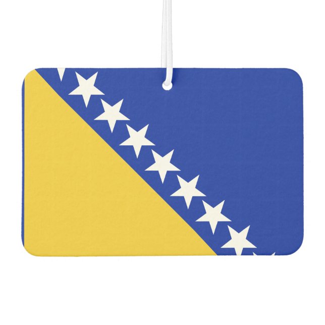 Bosnia Flag Autolufterfrischer (Vorderseite)