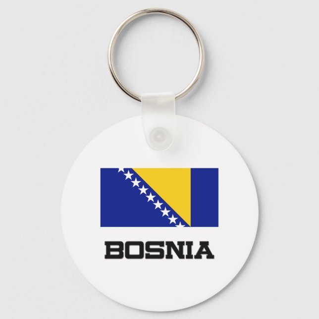 Bosnia Flag Schlüsselanhänger (Vorderseite)