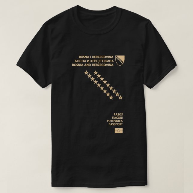 bosnia & herzegovina Pass T-Shirt (Design vorne)