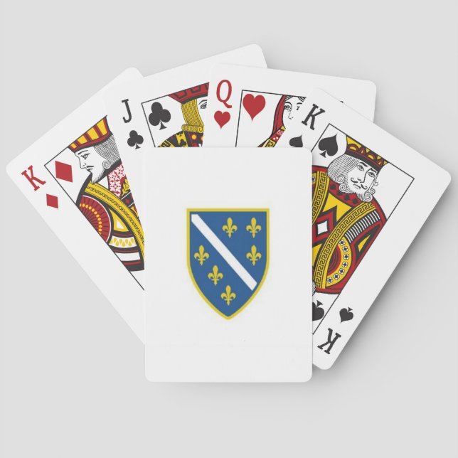 Bosnian Army Flag Playing Cards Spielkarten (Rückseite)