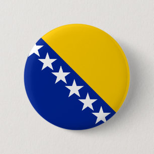 Bosnien-Flagge Button