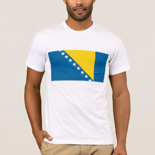 Bosnien-Flaggen-T - Shirt